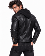 Midnight Rider Black Leather Moto Jacket