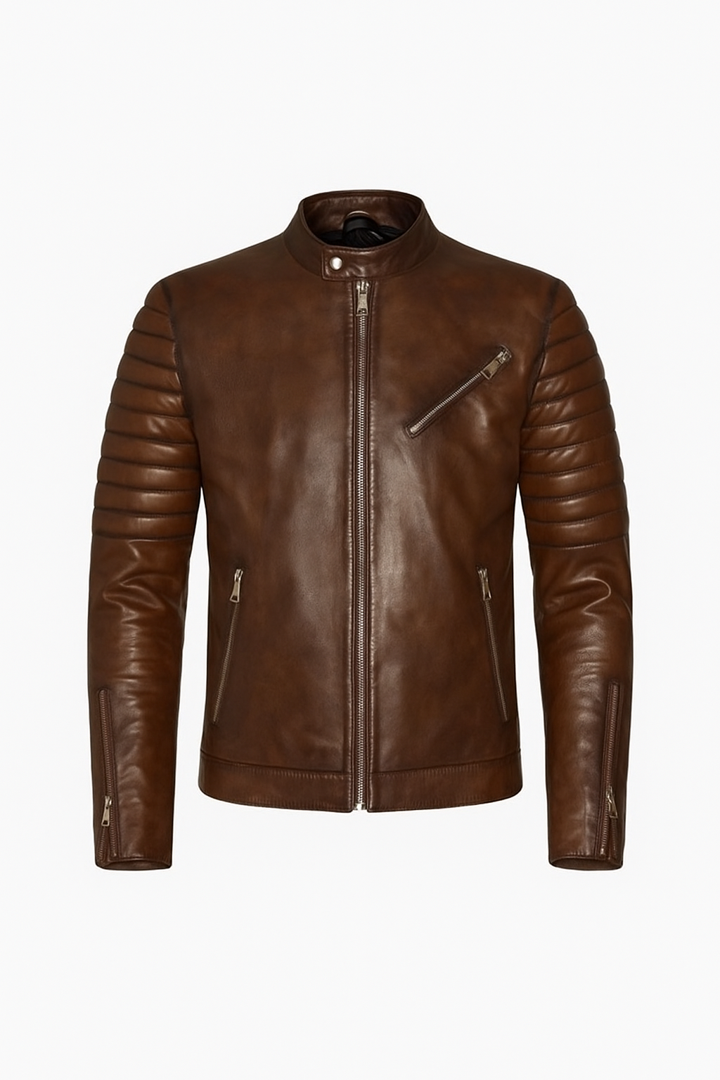 Signature Cowhide Black leather Trucker Jacket