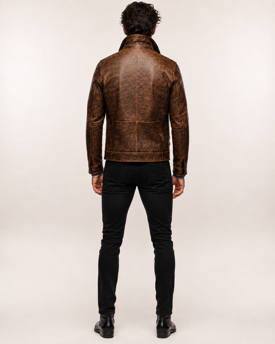 Talon Ridge Distressed Brown Leather Jacket