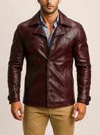Roadsmith Brown Leather Bomber Jacket
