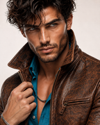 Talon Ridge Distressed Brown Leather Jacket