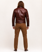 Burnished Bordeaux Sheepskin Jacket - Morvayn