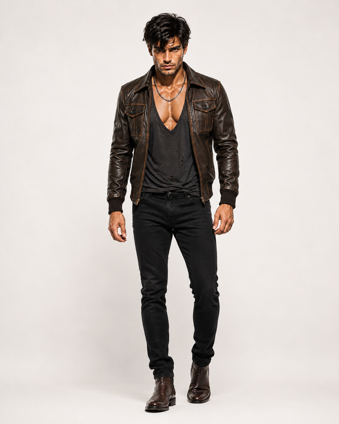Men's B3 Sheepskin Bomber Flight Jacket | Daaran – sleeve and cuff detail