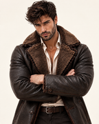 Eclipse Shearling Brown Leather Jacket