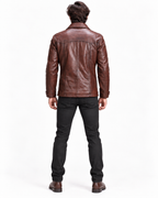 Roadsmith Brown Leather Bomber Jacket