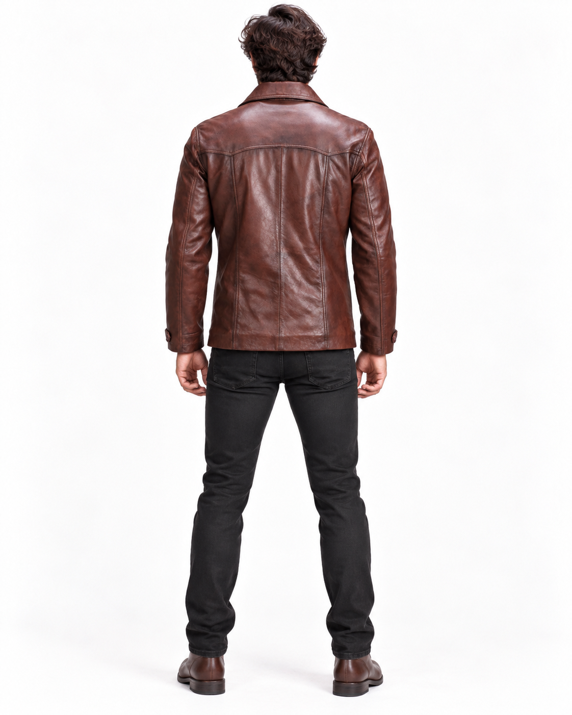 Roadsmith Brown Leather Bomber Jacket