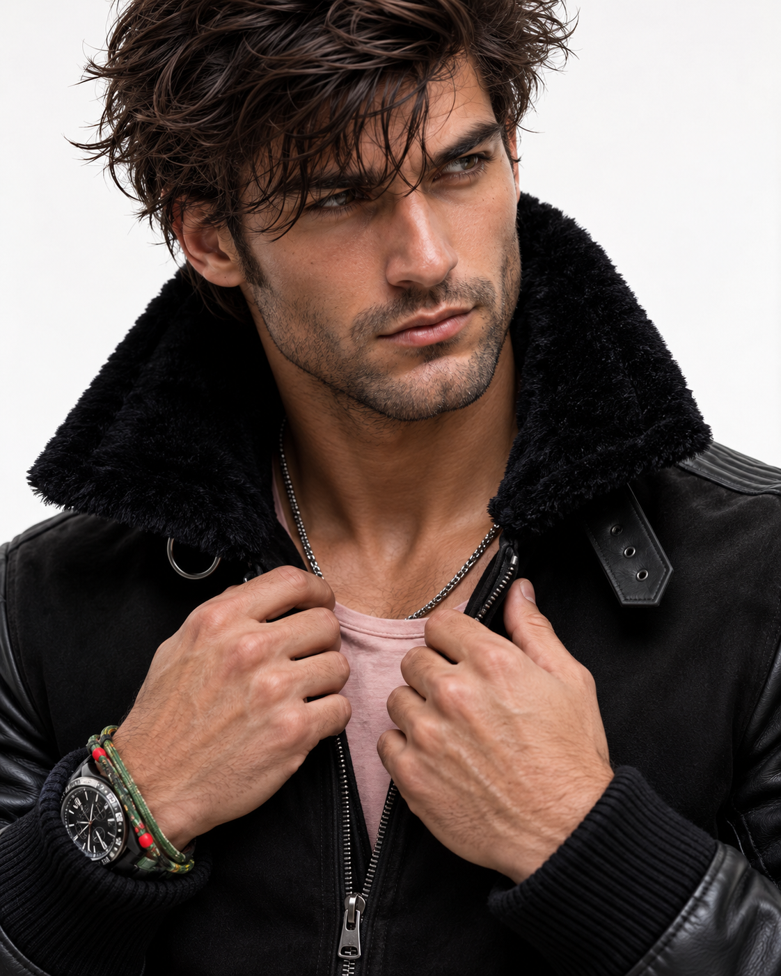 Blackout Valor Black Suede Leather Jacket