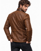 Roma Heritage Brown Leather Jacket