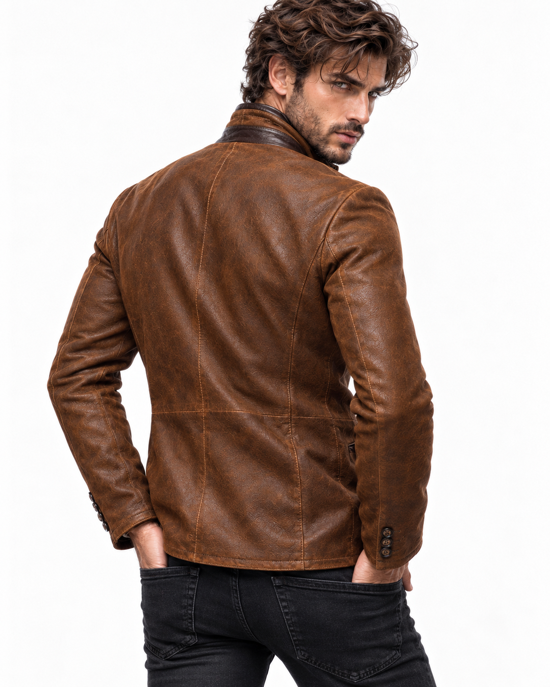 Roma Heritage Brown Leather Jacket