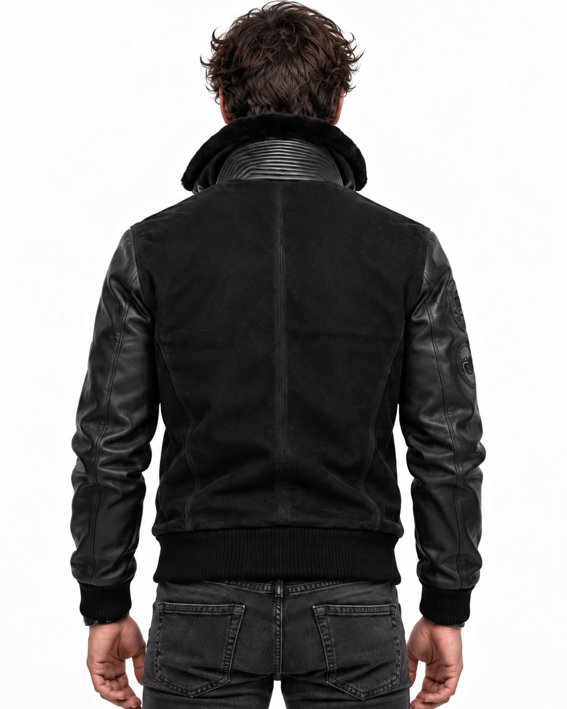Blackout Valor Black Suede Leather Jacket