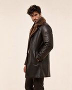 Eclipse Shearling Brown Leather Jacket