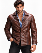 Roadsmith Brown Leather Bomber Jacket