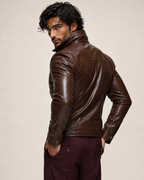Varyn Slim Fit Moto Leather Jacket