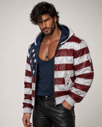Distressed Sheep Leather Bomber Jacket – Daaran Keaton – back view