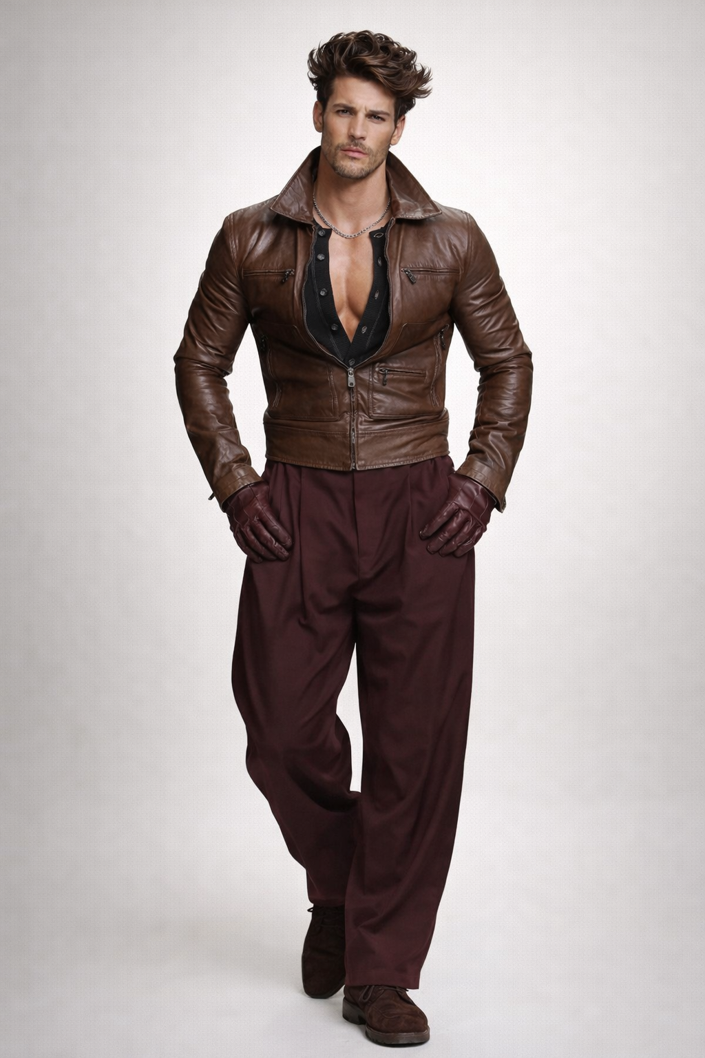 Varyn Leather Jacket – Men’s Slim Fit Moto Jacket