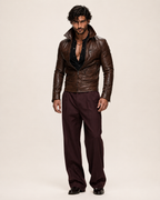 Varyn Slim Fit Moto Leather Jacket