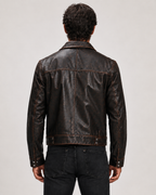 Ironwood Rider Vintage Brown Sheep Leather Western Jacket