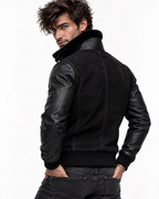 Blackout Valor Black Suede Leather Jacket