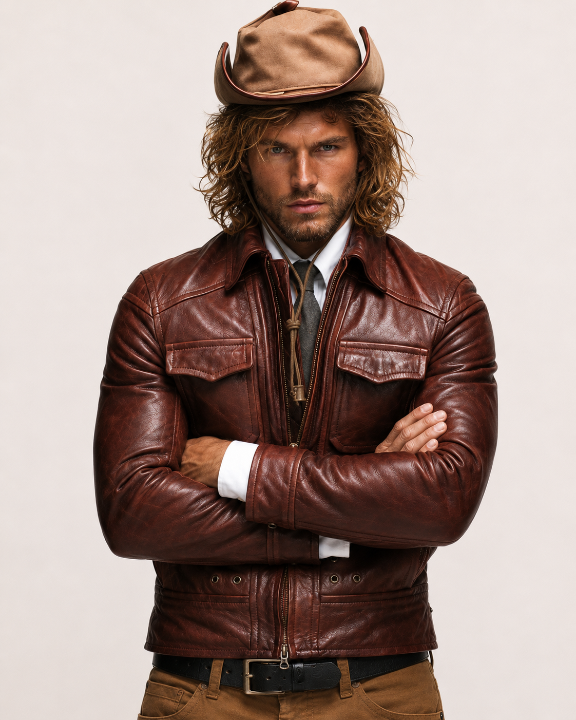 Burnished Bordeaux Sheepskin Jacket - Morvayn