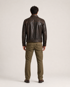 Ashmoor Brown Leather Trucker Jacket