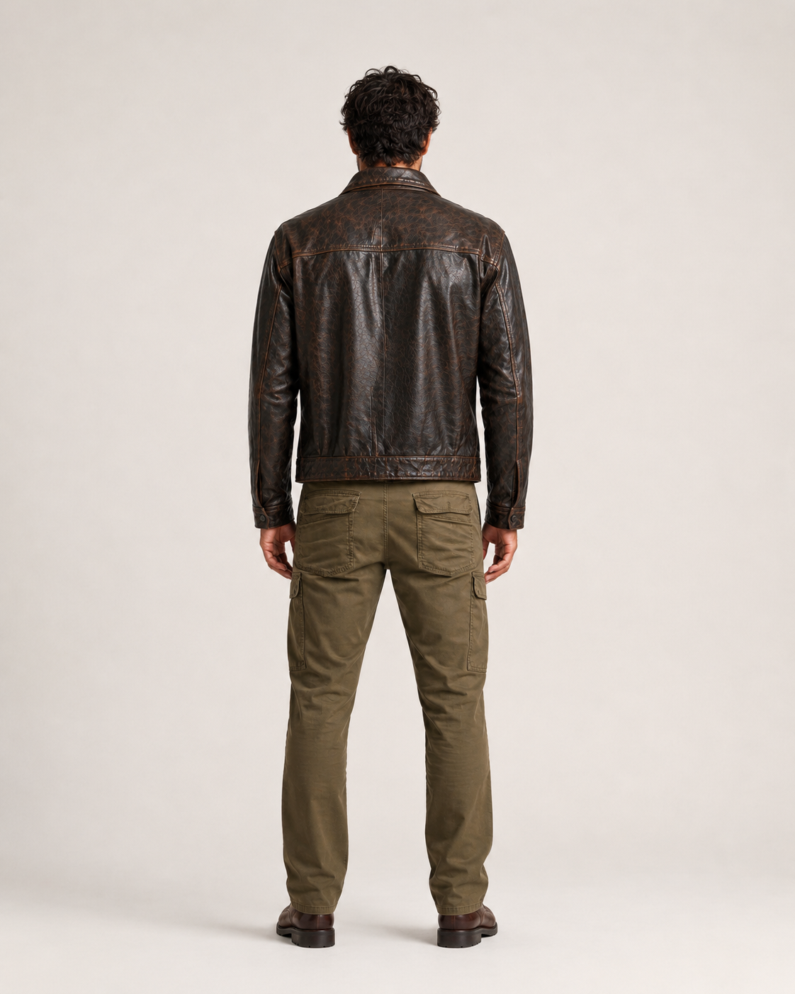 Ashmoor Brown Leather Trucker Jacket