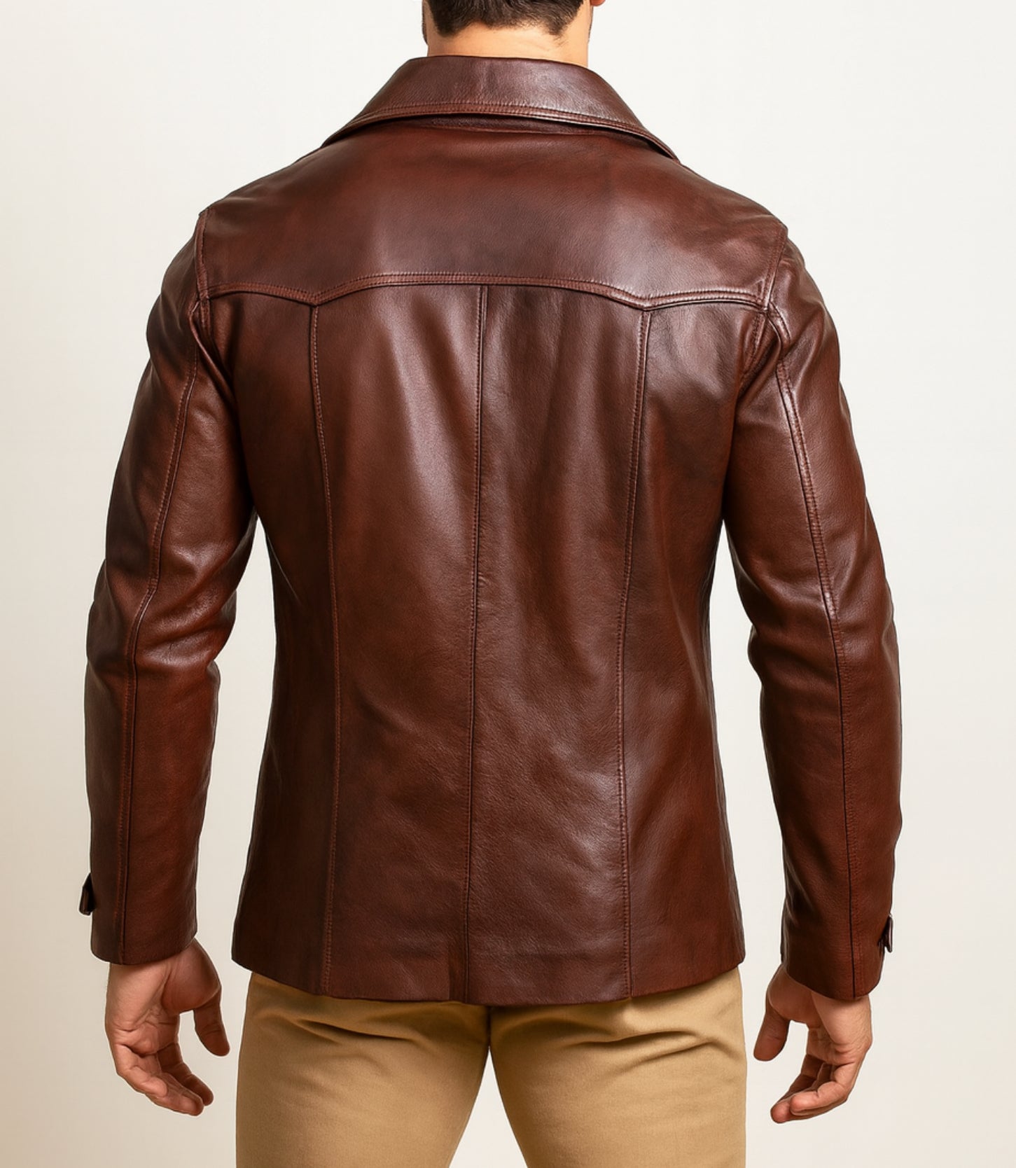 Roadsmith Brown Leather Bomber Jacket