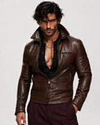 Varyn Slim Fit Moto Leather Jacket