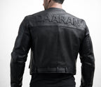 Vero Black Cropped Biker Leather Jacket