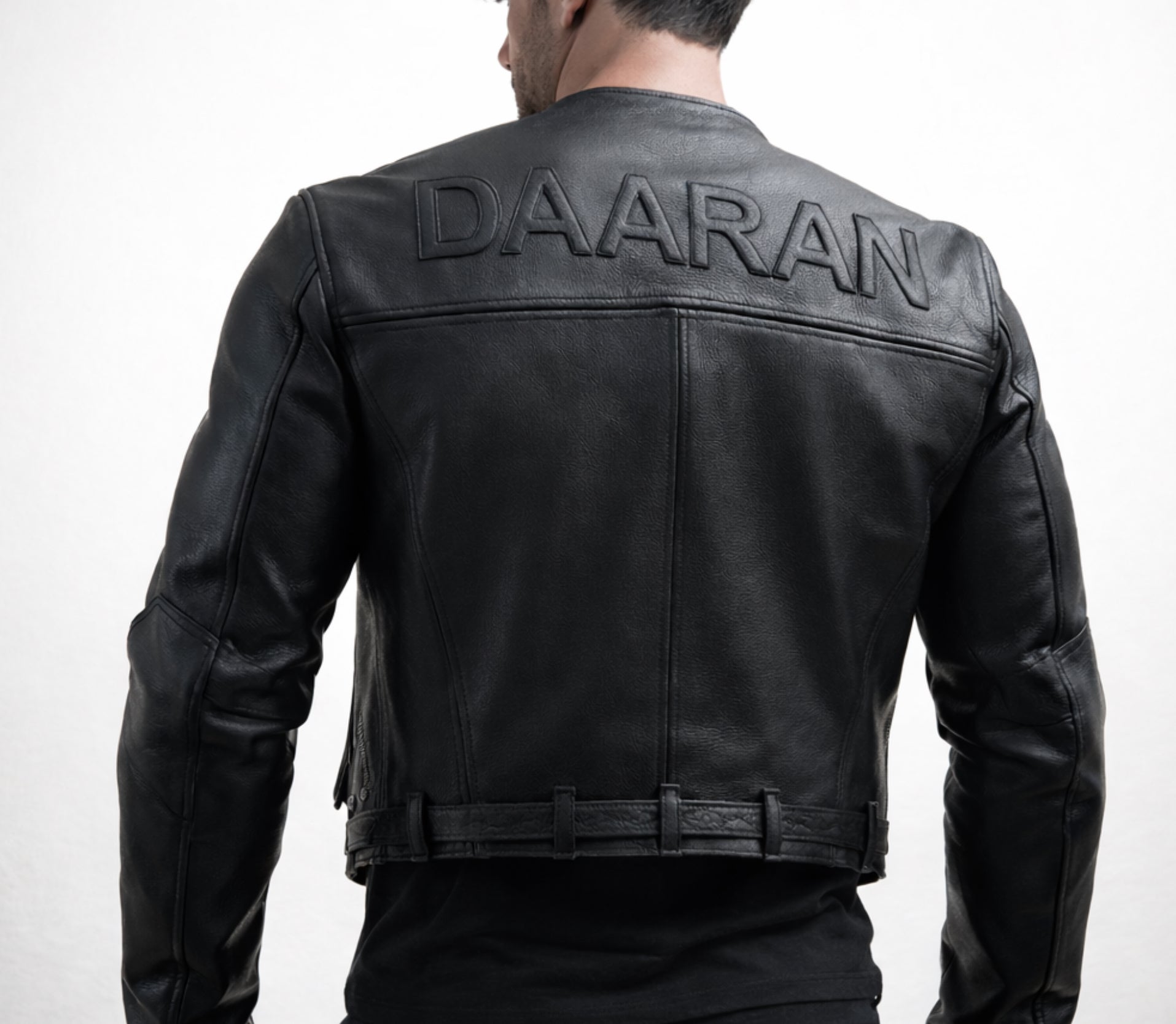 Vero Black Cropped Biker Leather Jacket