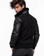 Blackout Valor Black Suede Leather Jacket