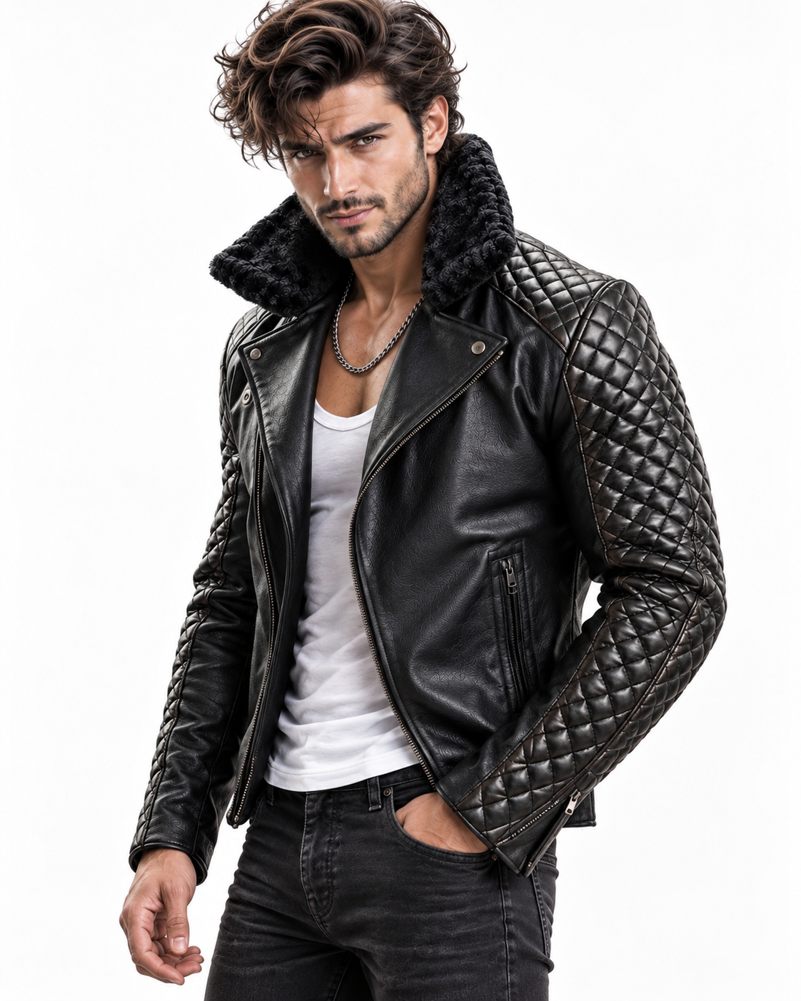 Onyx Dominion Black Leather Jacket
