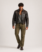 Ashmoor Brown Leather Trucker Jacket