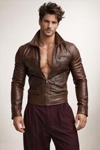 Varyn Leather Jacket – Men’s Slim Fit Moto Jacket