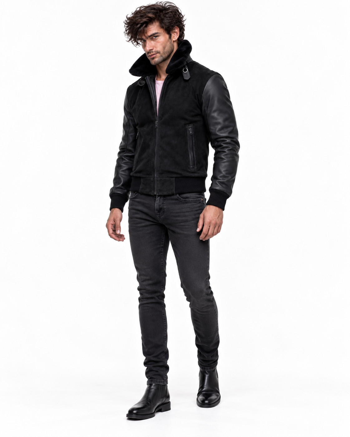Blackout Valor Black Suede Leather Jacket