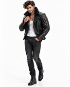 Onyx Dominion Black Leather Jacket