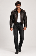 Ironwood Rider Vintage Brown Sheep Leather Western Jacket