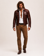Burnished Bordeaux Sheepskin Jacket - Morvayn