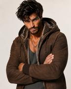 Alpine Nomad Brown Suede Leather Jacket