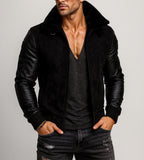 Blackout Valor Black Suede Leather Jacket