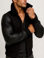 Blackout Valor Black Suede Leather Jacket