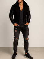 Blackout Valor Black Suede Leather Jacket