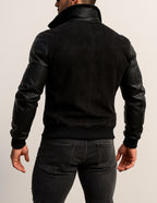 Blackout Valor Black Suede Leather Jacket