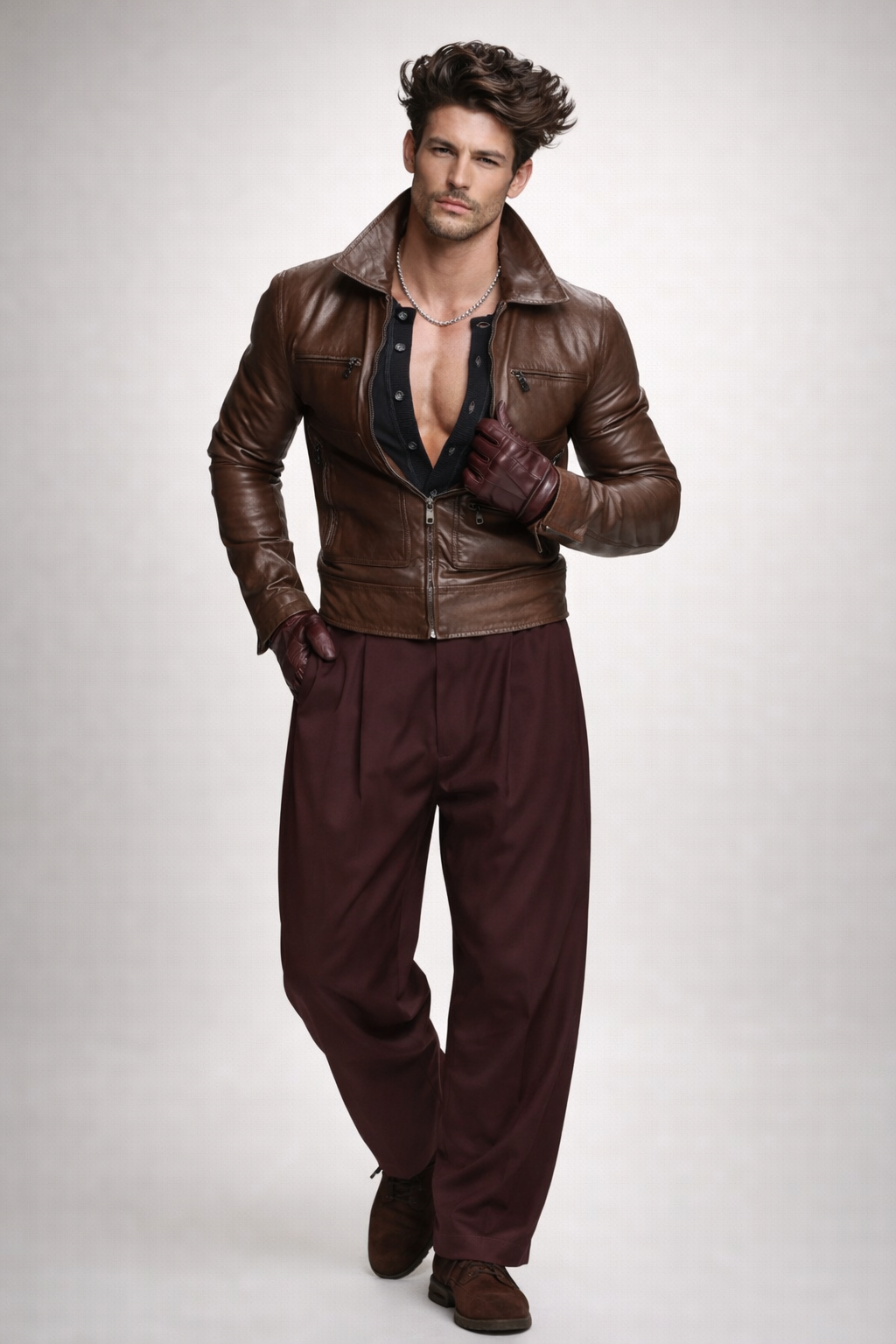 Varyn Leather Jacket – Men’s Slim Fit Moto Jacket