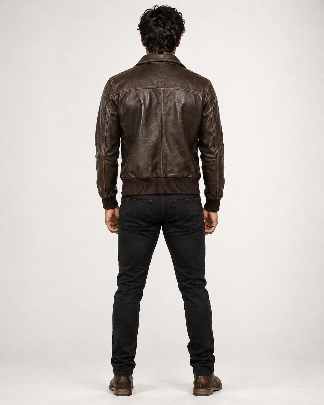 Men's B3 Sheepskin Bomber Flight Jacket | Daaran – three-quarter view
