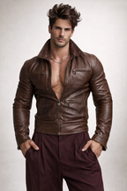 Varyn Leather Jacket – Men’s Slim Fit Moto Jacket