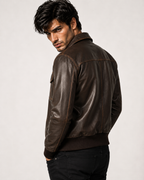 Men's B3 Sheepskin Bomber Flight Jacket | Daaran – interior lining view