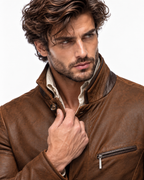 Roma Heritage Brown Leather Jacket
