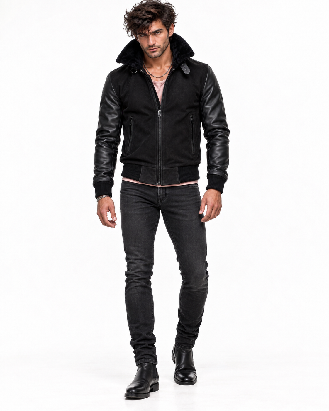 Blackout Valor Black Suede Leather Jacket