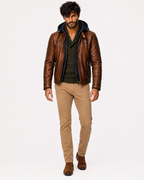 Urban Maverick Brown Leather Jacket