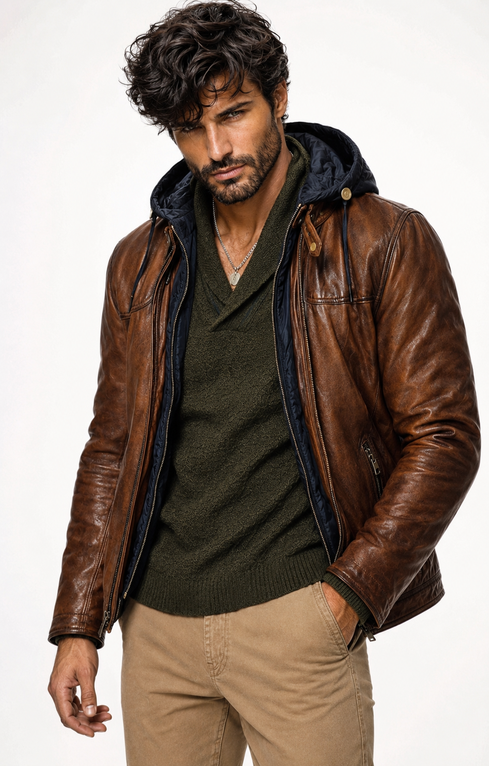 Urban Maverick Brown Leather Jacket